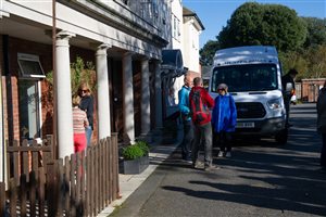 Waiting for the minibus